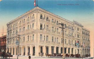 Havana,  Cuba Hotel Seville Vintage Postcard