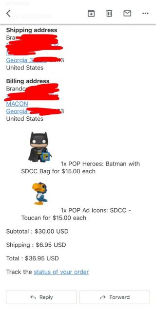 Sdcc 2019 Funko Pop Dc Heroes: Batman W/ Sdcc Bag 50th Anniversary