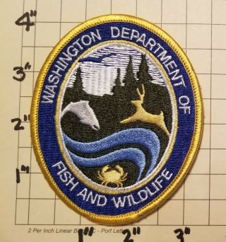 Washington Department Of Fish & Wildlife Patch