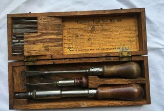 Yankee Screwdriver Tool Set No.  100 In Wood Box Complete