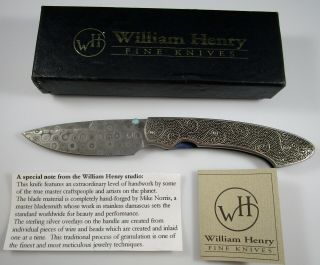 William Henry Fine Knives Limited Edition 89/150 T12 Mardi Gras W/ Box