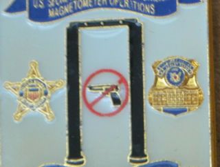 RARE US Secret Service lapel pin Magnetometer Operations 2
