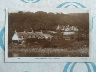 1912 Picture Postcard Of Baglan Lodge And Vicarage