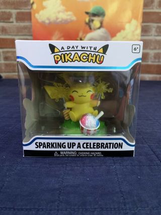 A Day With Pikachu Sparking Up A Celebration In Hand Fast
