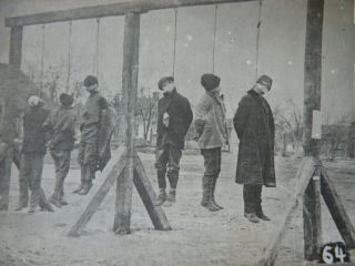 Ww2 Wwii Hanging Mass Execution Europe Rppc Lynching Multiple Six Men