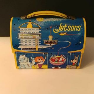 1963 Jetsons Metal Dome Top Lunch Box with Thermos by Aladdin 2