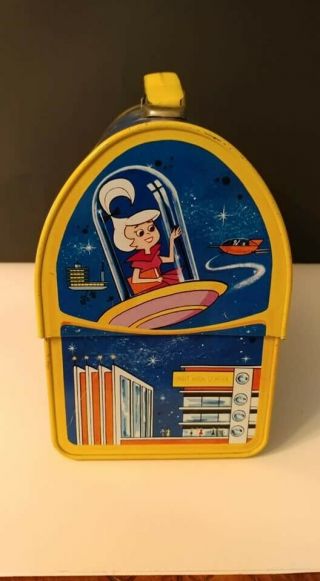 1963 Jetsons Metal Dome Top Lunch Box with Thermos by Aladdin 3