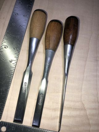 Stanley Everlasting Chisels (3 Total) 1/16”,  1/2”,  5/8”.  Sweetheart.
