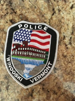 Police Winooski Vermont Cop Patch