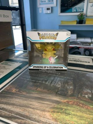Funko A Day With Pikachu Sparkling Up A Celebration In Hand Rare