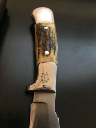 R.  H.  Ruana Custom Knife 27 - AC Large “M” Stamp - Sheath 2