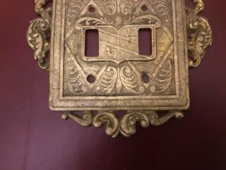 Virginia Metalcrafters Brass Double Switch Plate VM 24 - 18 4