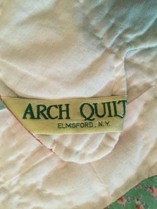 Arch quilts vintage Dresden Plate Pastel Circles 83 X 66 Pink Green White Single 8