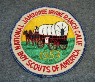 Bsa 1953 National Jamboree Participant Jacket Patch…lightly Worn