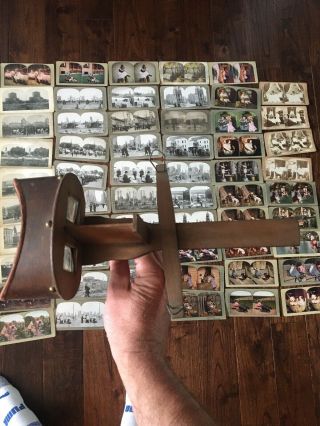 World Wide View Co.  Stereoscope Stereoview Cards And Viewer