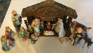 Hummel Goebel 16 Pc Nativity Set 214 In