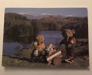 Vintage Photo Postcard Of Lakeland (teddy) Bears Playing 1990 Wendy Phillips Ltd