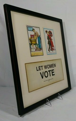 1909 Framed Dunston - Weiler Women ' s Suffrage Postcards Votes For Women 2