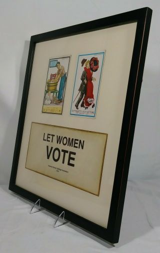1909 Framed Dunston - Weiler Women ' s Suffrage Postcards Votes For Women 3
