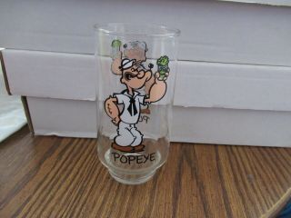 Coca - Cola Popeye Promo Glass 1975