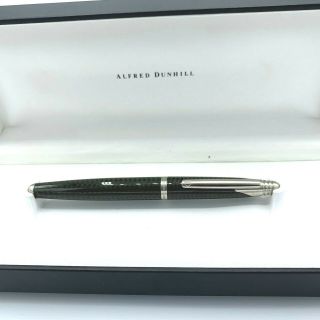 Dunhill Nm2114 Carbon Fiber Finish Stainless Steel 5 " Fountain Pen Gift