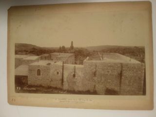 George S Cook Jerusalem Antique Cabinet Photo Old City View From American Colony