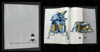 Apollo Lunar Module - Grumman Nasa Transgraphic - Rare 1960s Booklet