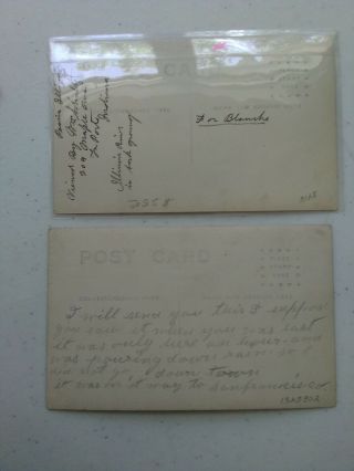 2 OLD REAL PHOTO POSTCARDS 1915 VISIT OF THE LIBERTY BELL TO PEORIA ILLINOIS 2