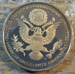 1982 National Republican Congressional Committee 200th Anniv.  Bronze Medal Token