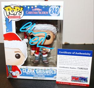 Chevy Chase Clark Griswold Christmas Vacation Signed Autograph Funko Pop Psa Jsa