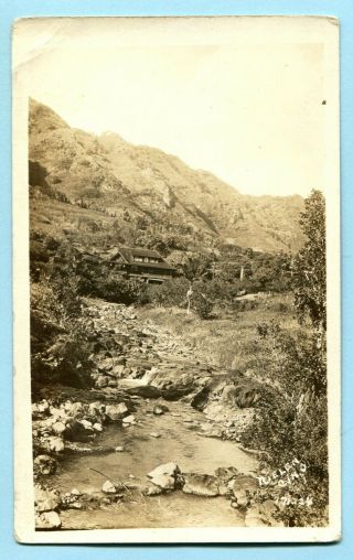 1920 Hawaii Territory Rppc House In Kalihi Valley Real Photo By Nielen
