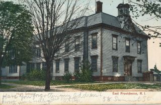 East Providence Ri – High School – Udb – 1907