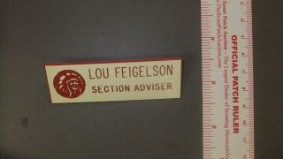 Boy Scout Oa Section Ec - 2a Conclave Advisor Name Tag 3769ii