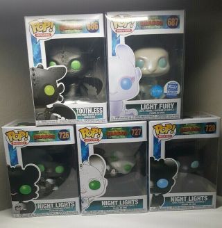 Funko Pop How To Train Your Dragon Wave 3 Complete Set Of 5