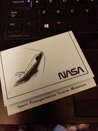 NASA STS - 1 FLOWN Space Shuttle Columbia Tile Lucite 4