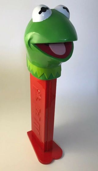 12 Inch Kermit The Frog Large Muppet Pez Dispenser Plays Muppet Theme
