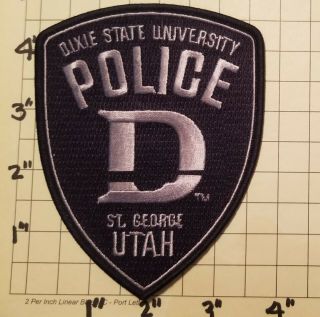 Dixie State University (st.  George,  Ut) Campus Police Patch - Style 2