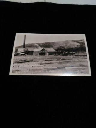 Vintage Rppc.  California Fruit Exchange Mill At Graeagle,  Calif.