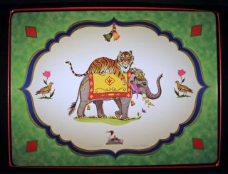 Lynn Chase Tiger Raj Place Mats - Set Of 4 In The Box