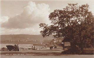 Rhos On Sea - College Sign,  Old Car - Real Photo By Judges No.  10311