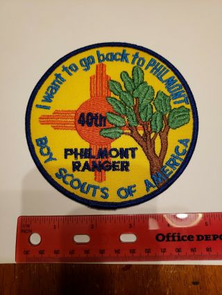 Philmont Scout Ranch 40th Anniversary Ranger Patch