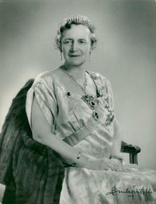 Queen Alexandrine Of Denmark - Vintage Photo