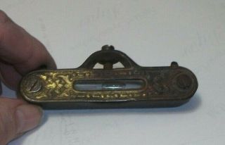 Antique Miniature Level (old Tool In Vg) 3 Inches It 