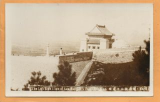 Sun Yat Sen Nanking Nanjing China Old Real Photo Postcard