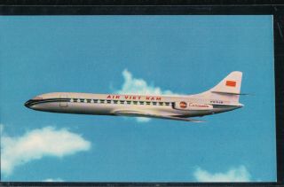 2 Bit Postcards - B17 " Air Viet Nam " Airlines Lotus Caravelle Service Vietnam