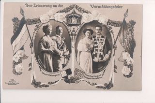Vintage Postcard Kaiser Wilhelm Ii,  German Emperor The Empress & Royal Family