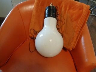 Mid Century Mod Pop Art Hanging Giant Light Bulb Lamp