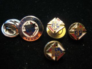 Vintage Knights Of Columbus K Of C Fraternal Pins