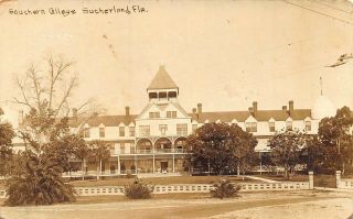 Fl - 1900’s Florida Real Photo Southern College At Sutherland,  Fla - Alma Mater
