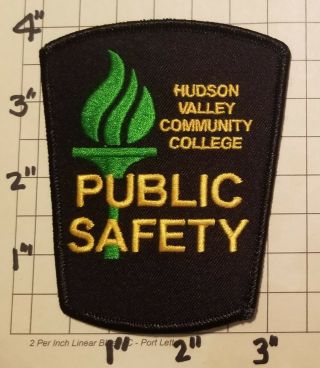 Hudson Valley (troy,  Ny) Commuinity College Public Safety Dept Patch